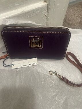 Dooney & Bourke Plum Zip Around Wallet